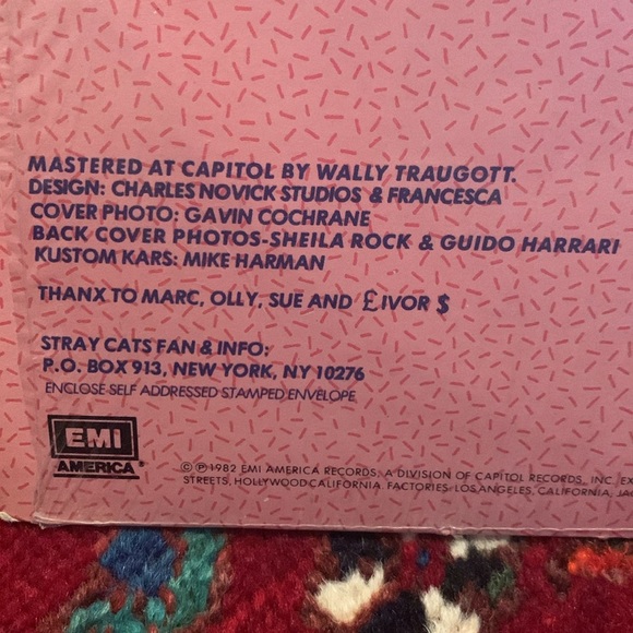 Vintage Stray Cats 1982 vinyl - Picture 5 of 6